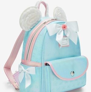 Minnie Ruffle Ears Loungefly Mini Backpack And Wallet Set